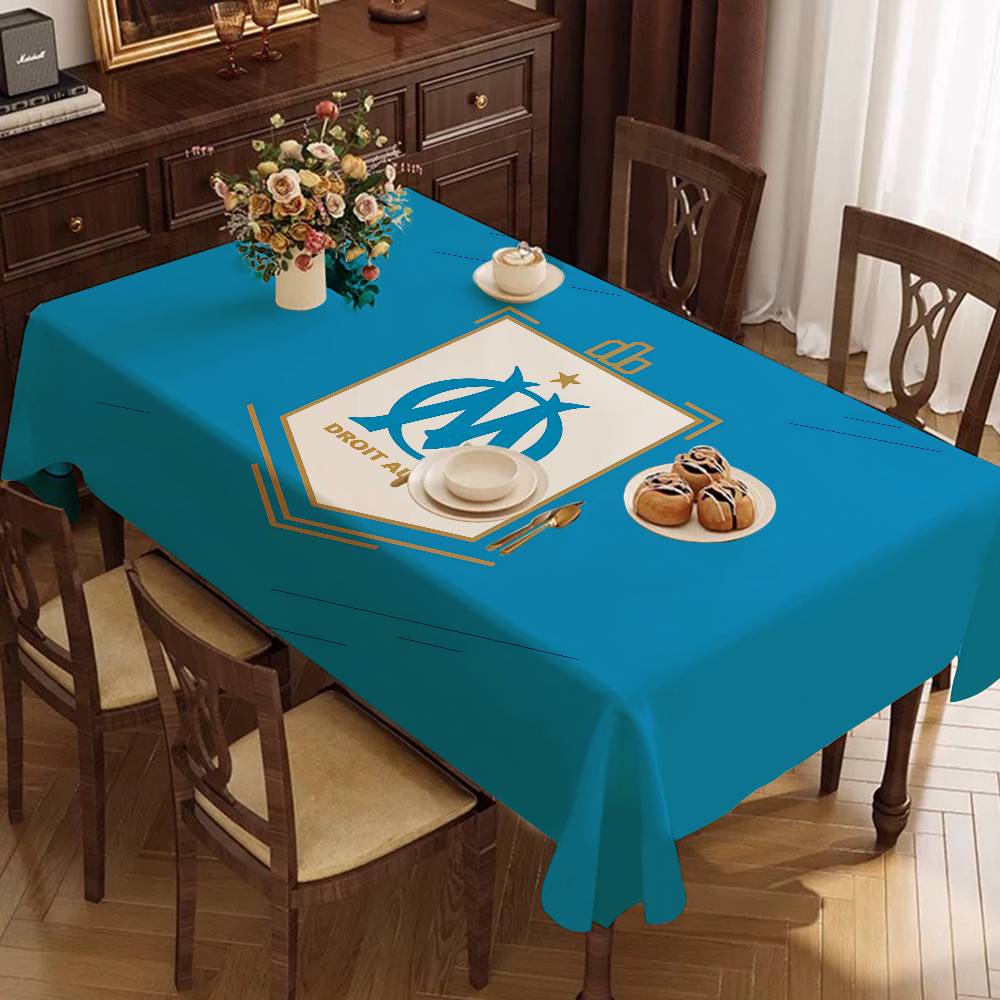 Home Textiles Today Logo - O-Olympiques D-DeS LOGO M-MarseilleS Prostokątny Obrus
