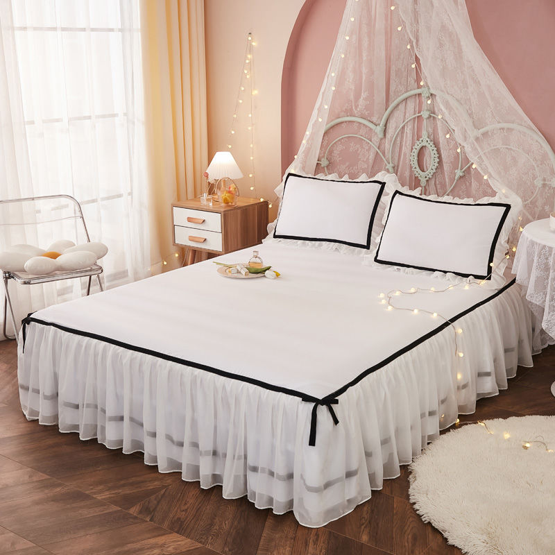 Home Textiles Bedding - Sukienka na łóżko koronka zestaw koronkowa