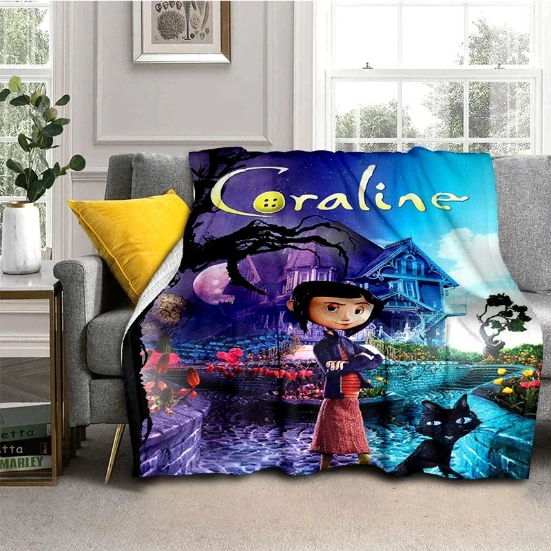 Home Textiles Bedding - Koc Coraline Super Miękki Kawaii Idealny