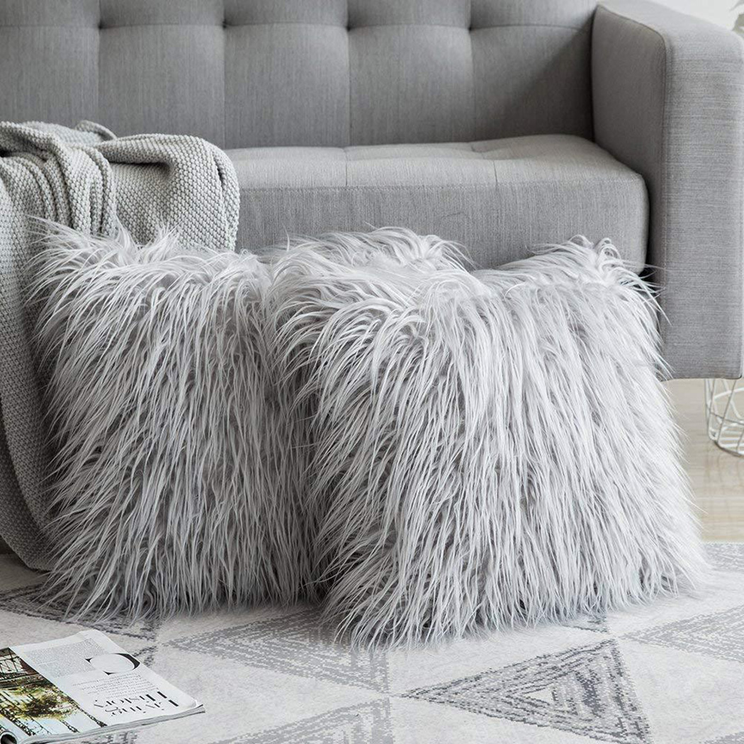 Luxury Home Textiles Usa - Miękkie długie futro puszyste Sofa poszewka