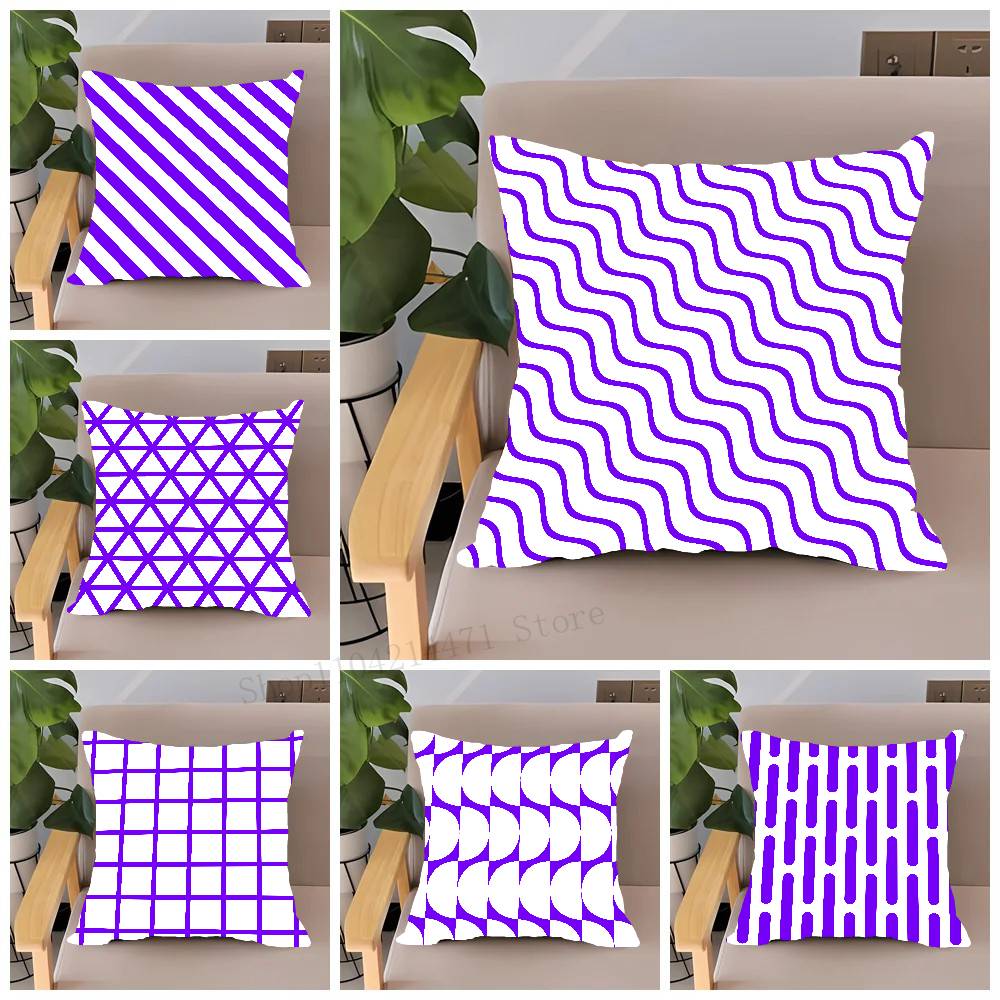Home Lines Textiles - Poszewka na poduszkę z miękkimi fioletowymi