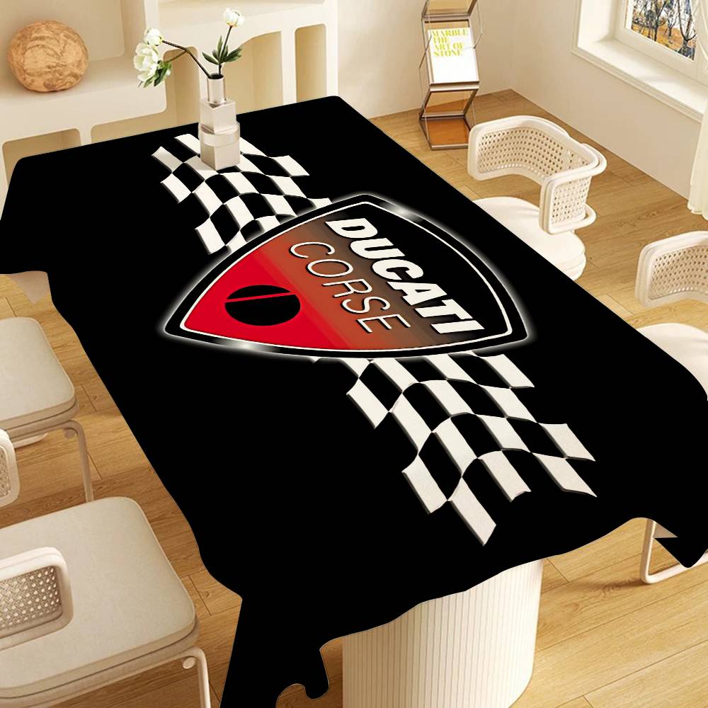 Home Textiles Today Logo - Obrus z logo motocykla D-Ducaties, tematyczny,