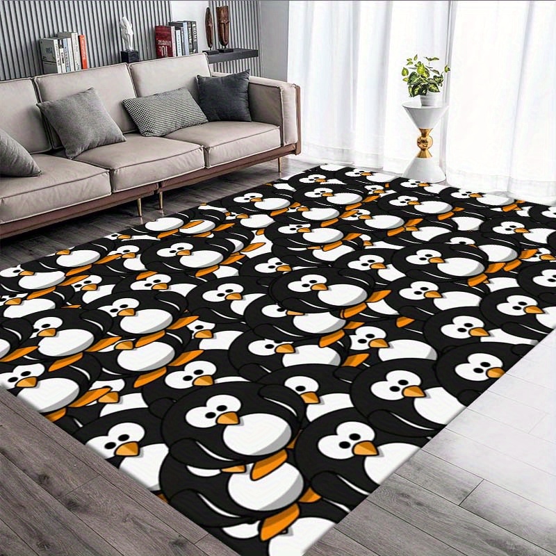 Home Textiles Rug - Uroczy dywan z pingwinem w stylu