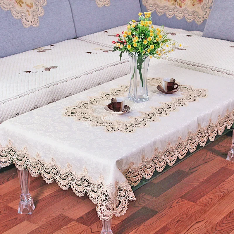 Obrus Okrągły Stół Kremowy Pok – Home Textiles List recenzja i cena