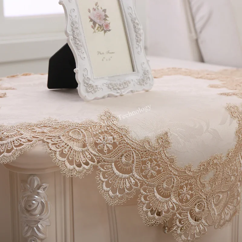 Obrus Okrągły Stół Kremowy Pok – Home Textiles List recenzja i cena