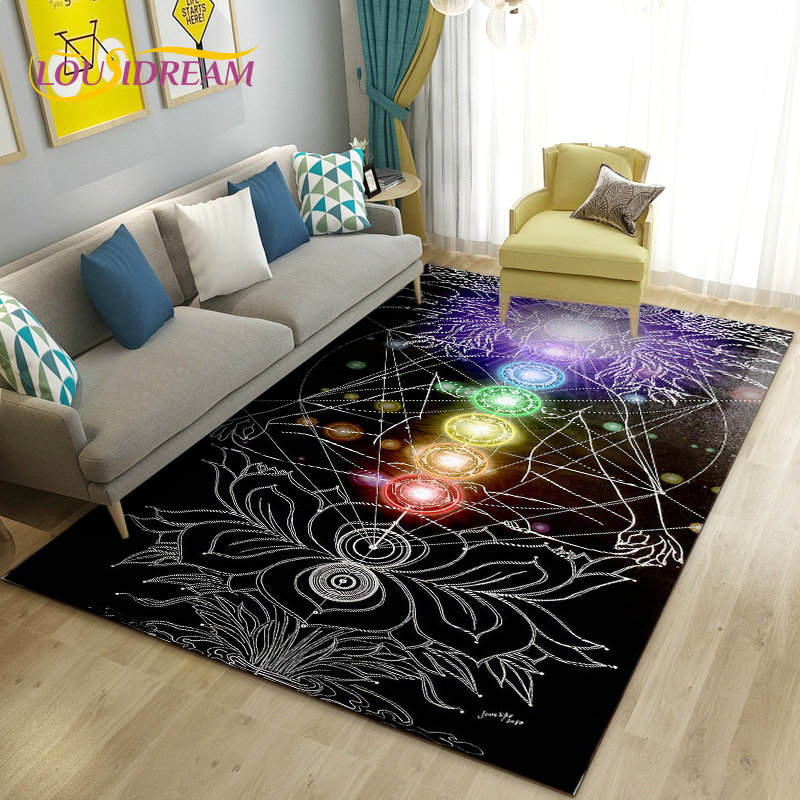 Tęcza 7 czakr Mandala Bohemia  – Home Textiles Rug recenzja i cena