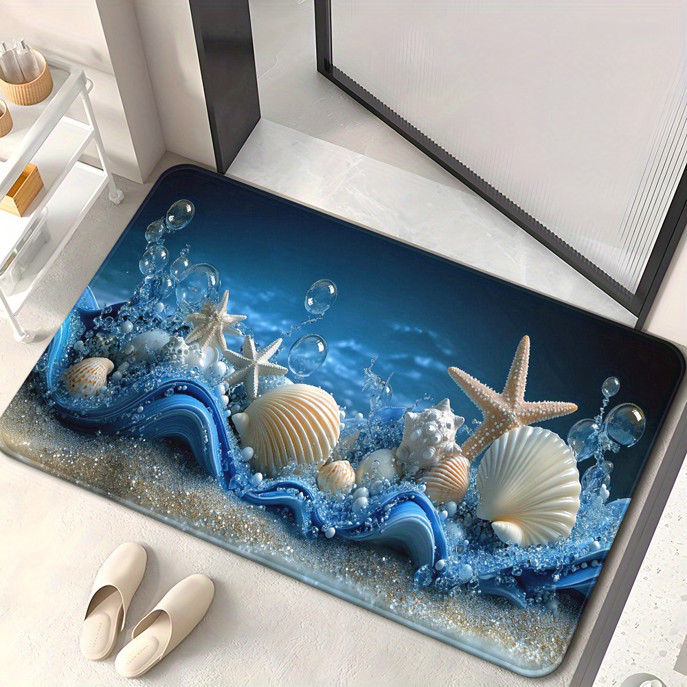 Mata podłogowa 3D Niebieskie F – Home Textiles Rug recenzja i cena