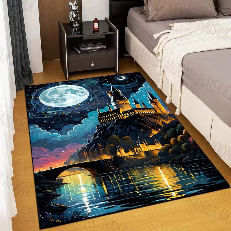 1PC Castle Magic School Print  – Home Textiles Rug recenzja i cena