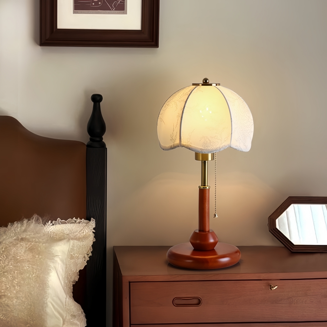 Lampa stołowa w stylu vintage  – Home Textiles & Furnishings recenzja i cena