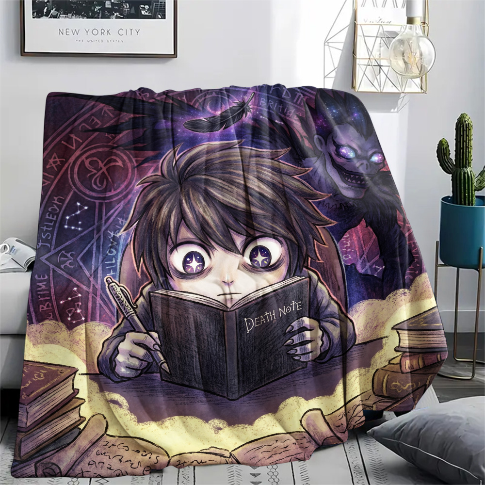 Koc z flaneli Death Note, ciep – Home Textiles Notes recenzja i cena