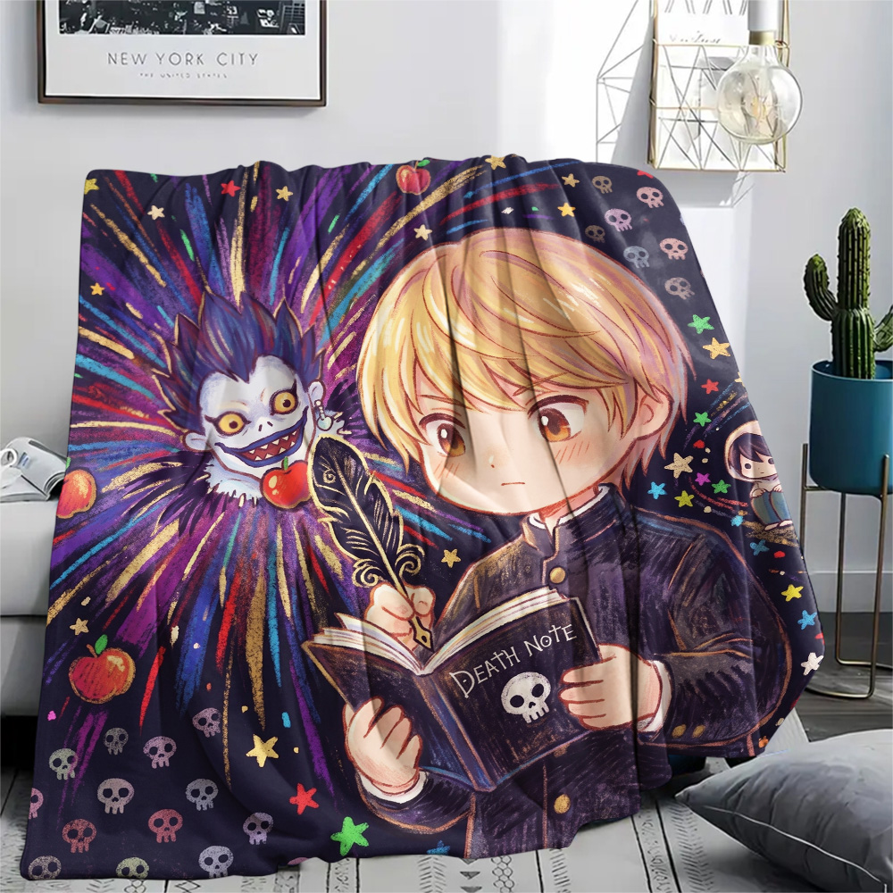 Koc z flaneli Death Note, ciep – Home Textiles Notes recenzja i cena