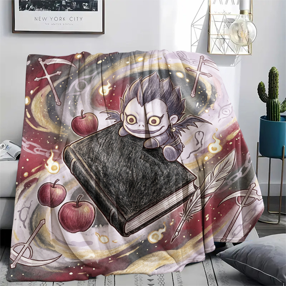 Koc z flaneli Death Note, ciep – Home Textiles Notes recenzja i cena