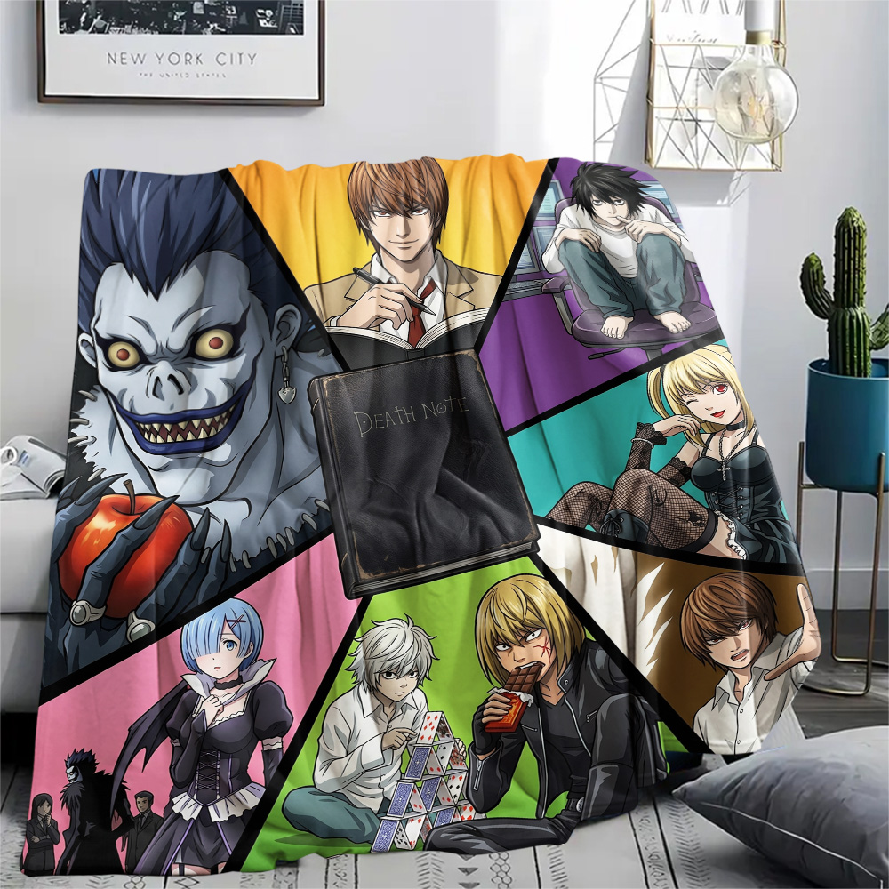 Koc z flaneli Death Note, ciep – Home Textiles Notes recenzja i cena