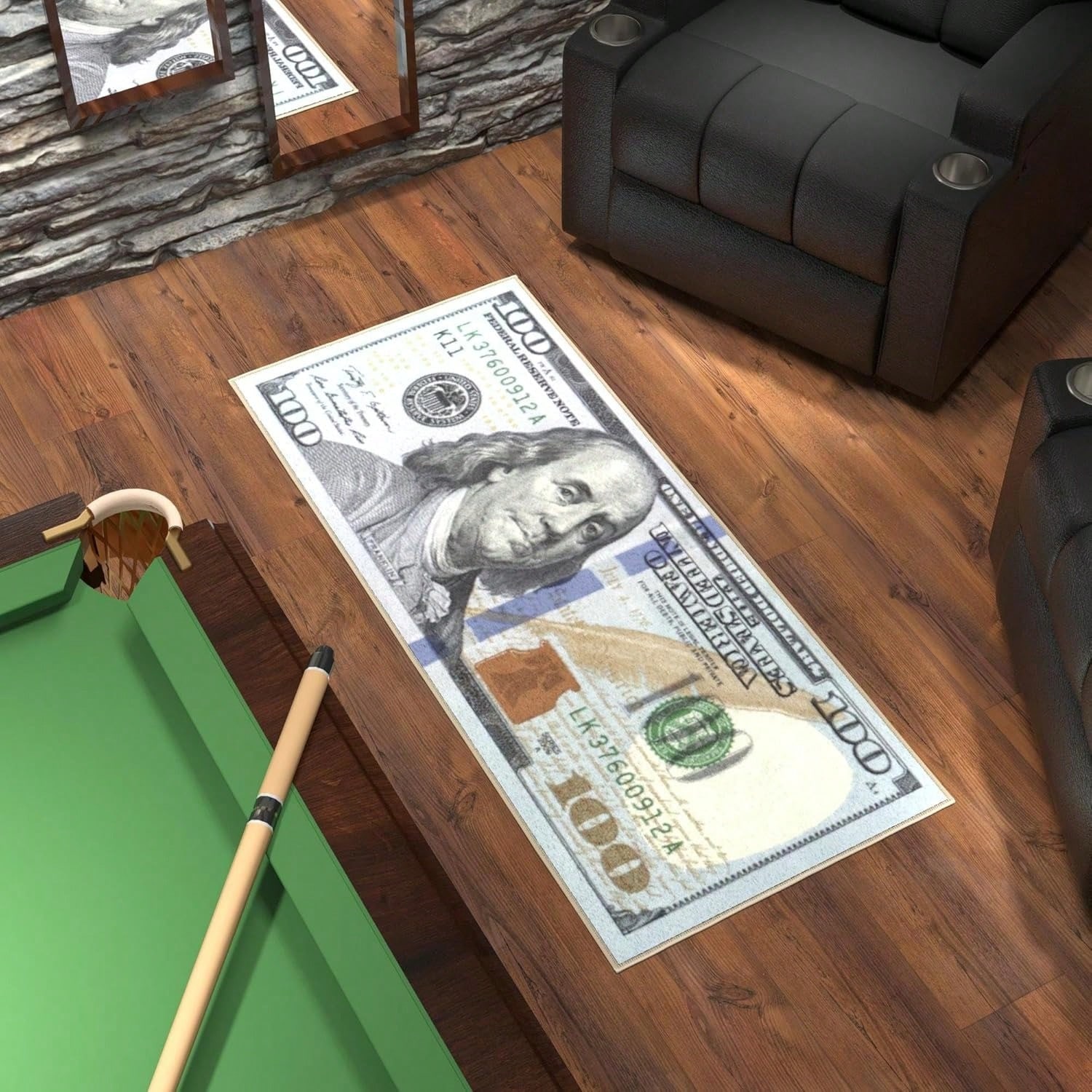 Dywan z motywem banknotu 100 d – Home Textiles Rug recenzja i cena