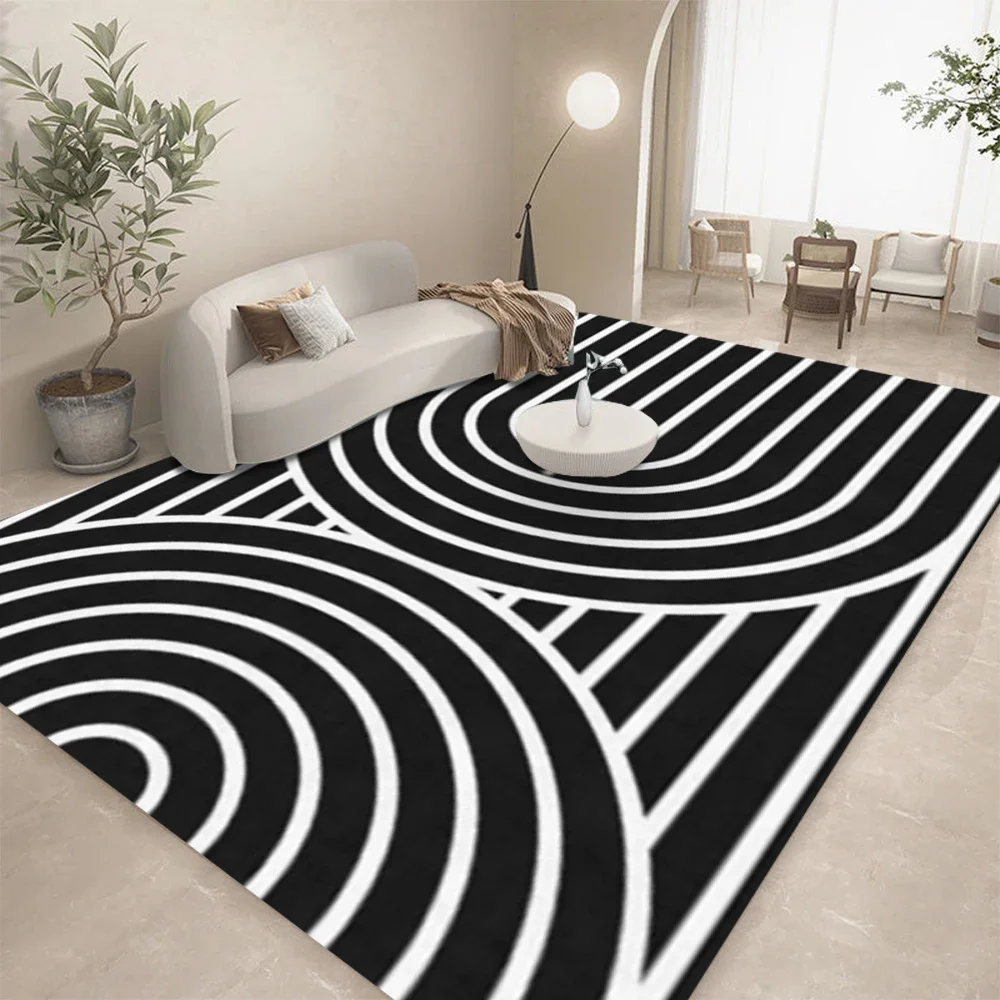 Dywan HD - Czarno-Biały Geomet – Home Lines Textiles recenzja i cena