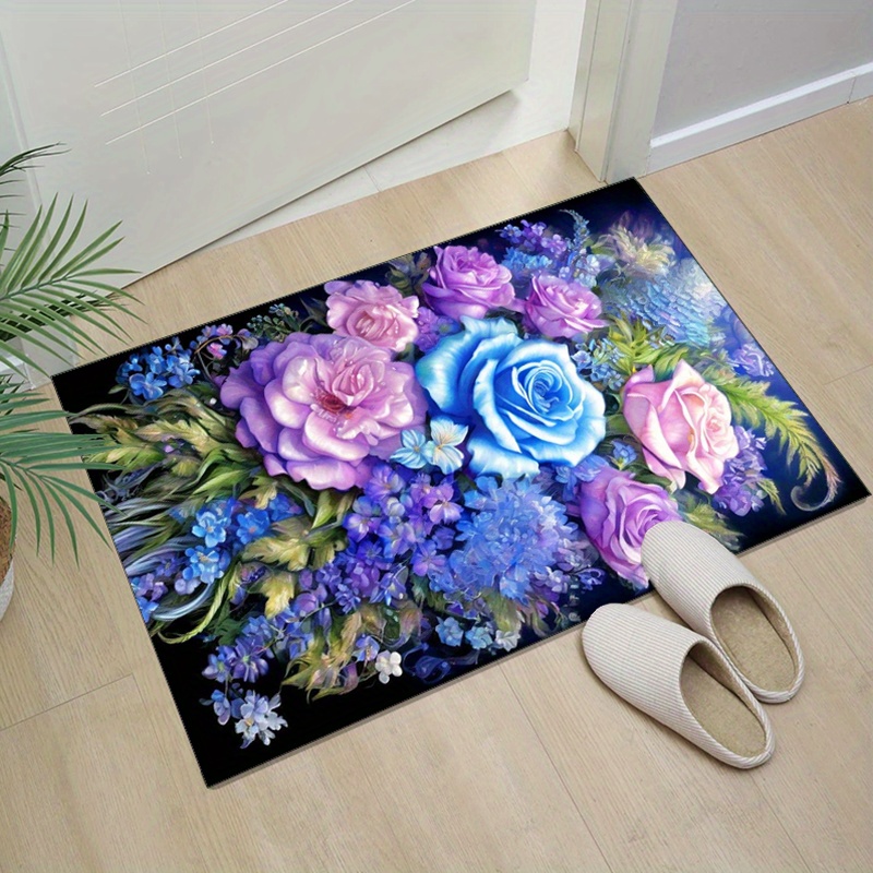 Dywan w kwiaty z niebiesko-fio – Your Home Textiles recenzja i cena