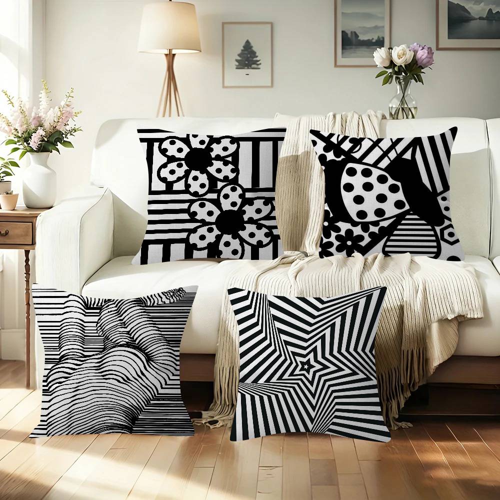 Czarna abstrakcyjna linia Podu – Home Lines Textiles recenzja i cena