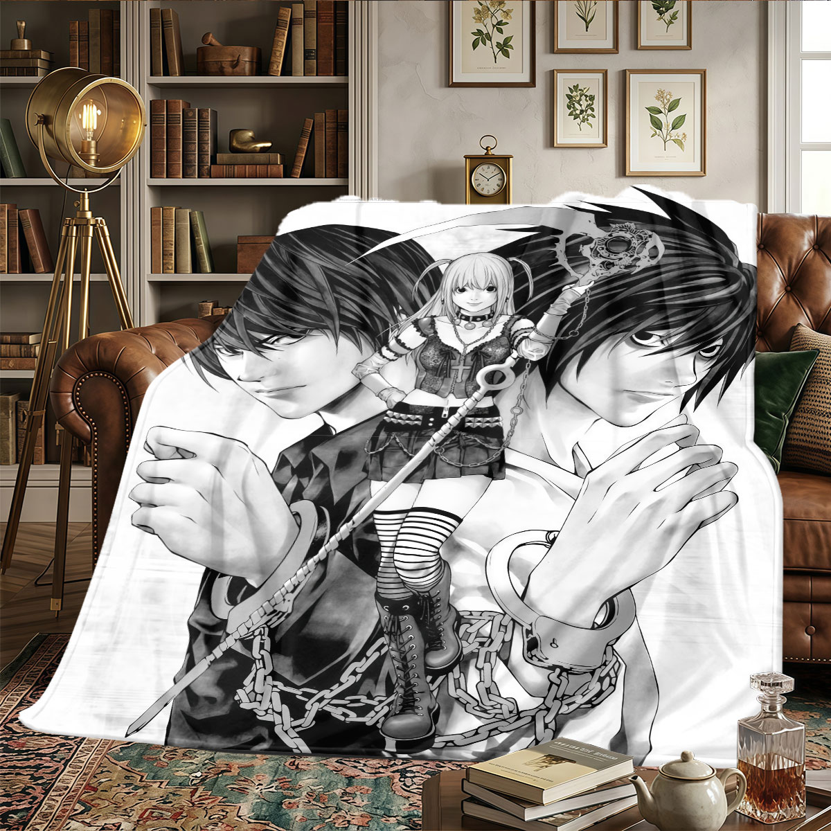 Koc z motywami Death Note, lek – Home Textiles Notes recenzja i cena