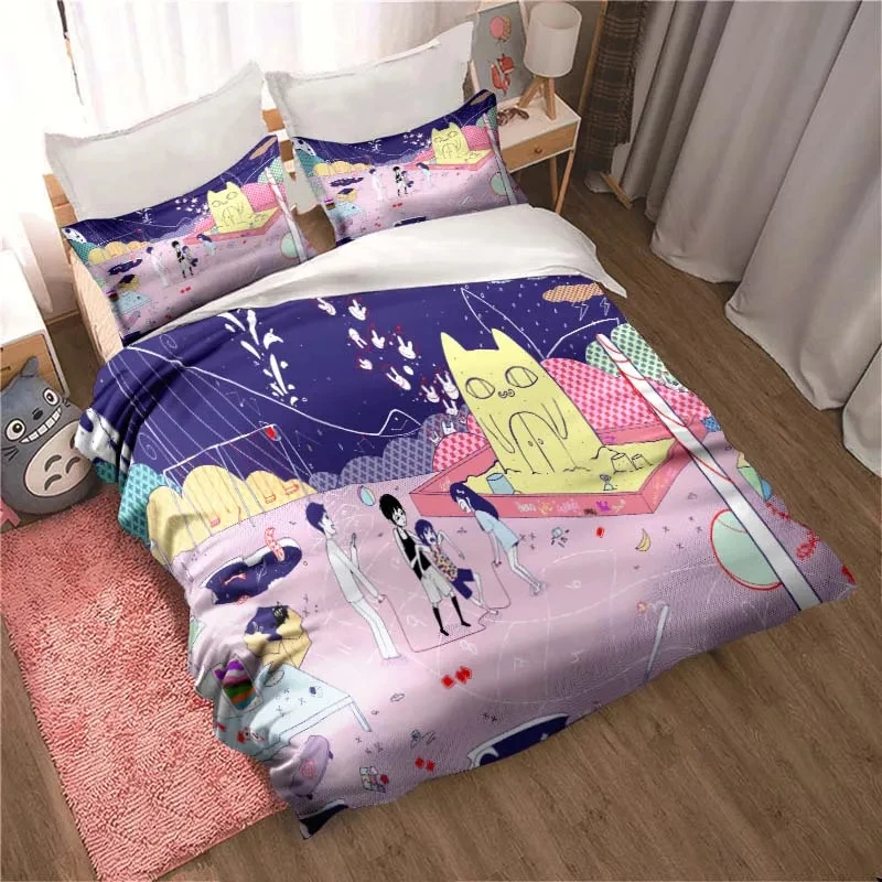 Modny zestaw pościeli z nadruk – Home Textiles Bedding recenzja i cena