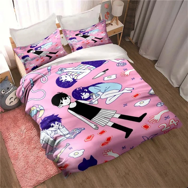 Modny zestaw pościeli z nadruk – Home Textiles Bedding recenzja i cena