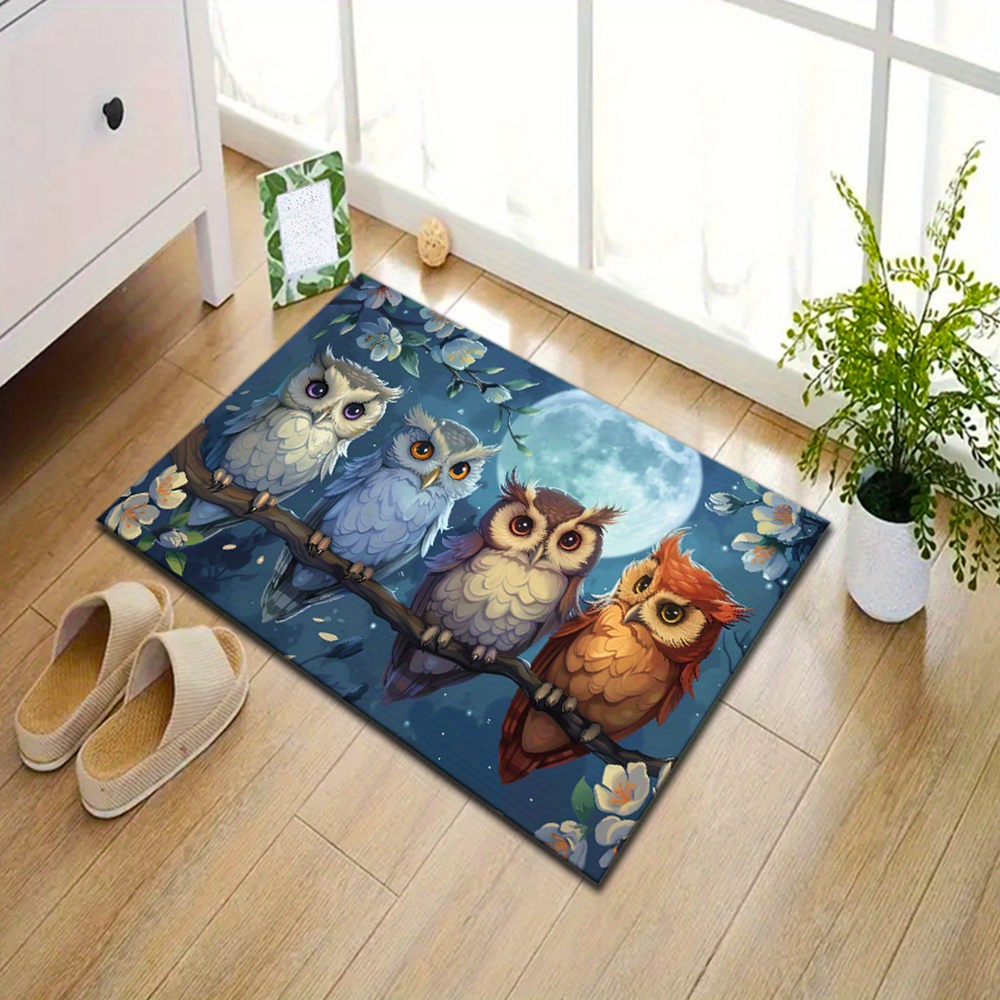 Dywan Moonlight Owls: Wygodny  – Home Textiles Rug recenzja i cena