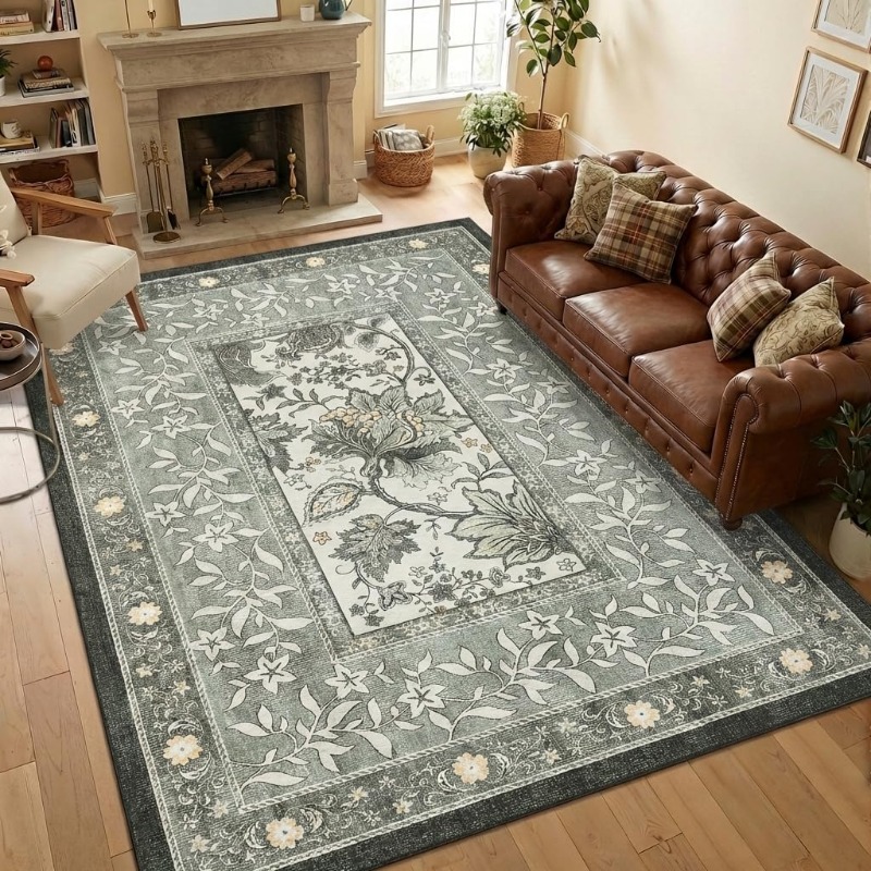 Dywan z retro motywem roślinny – Home Lines Textiles recenzja i cena
