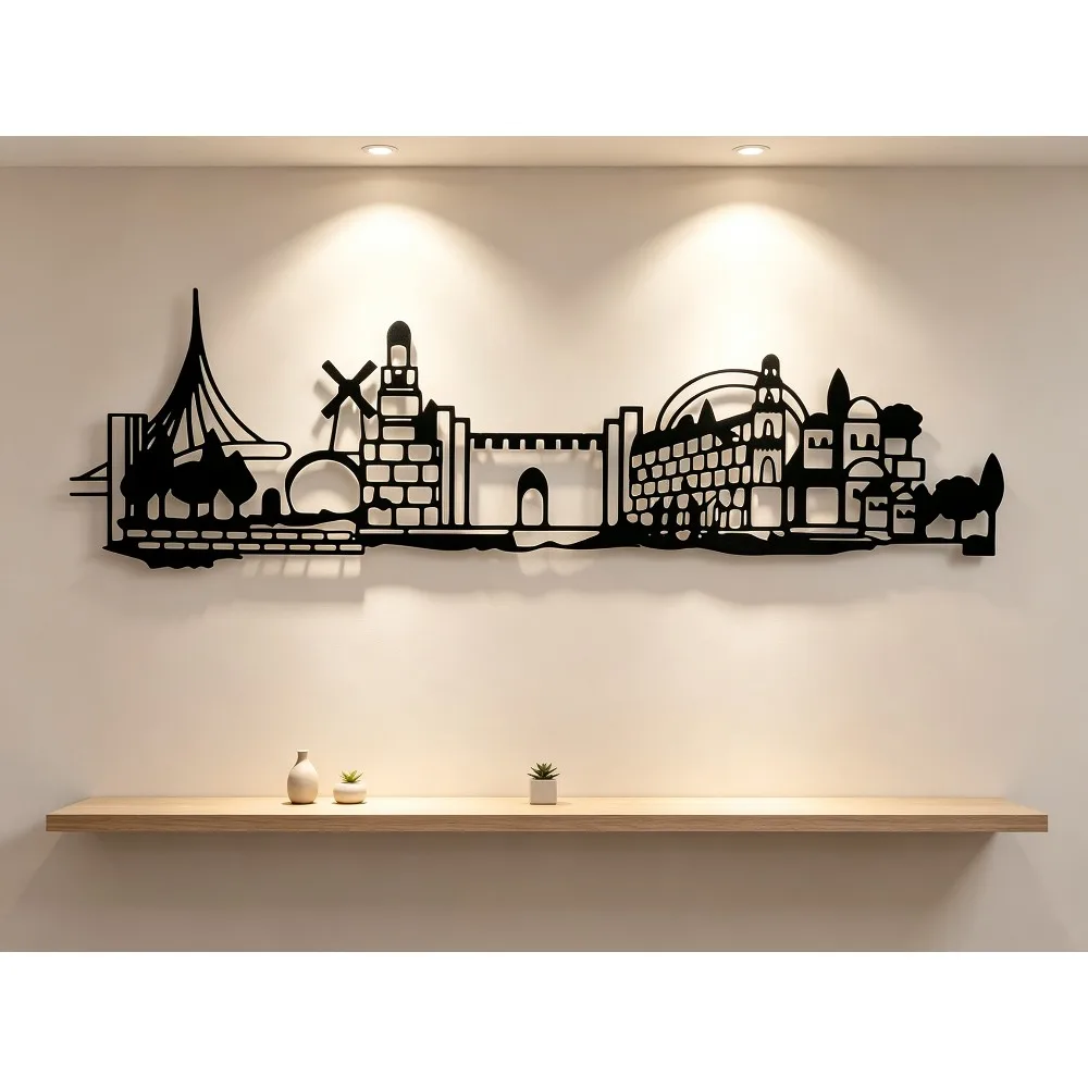 CIFBUY Metalowa dekoracja ście – Home & Hotel Textiles Private Limited recenzja i cena